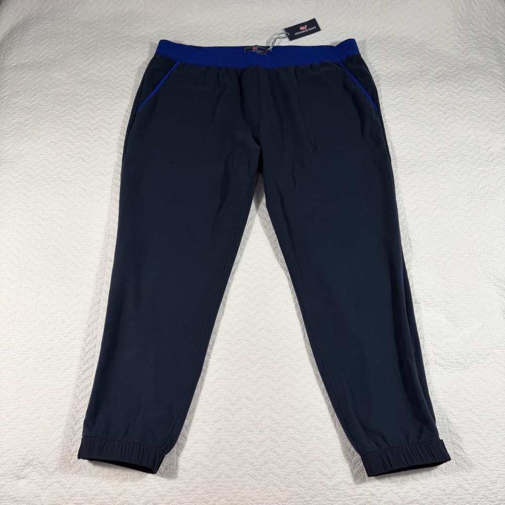 NWT Vineyard Vines Men's‎ 3XB Nautical Navy Fleece Joggers Loungewear Pants